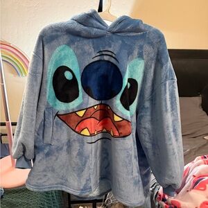 Blue Kids Hoodie with Cartoon Character